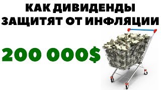 Как дивиденды защитят от инфляции? Как инвестировать 200000$ правильно и выгодно