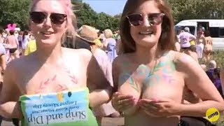 Skinny Dip World Record | Nude Beaches | Nudist Beach