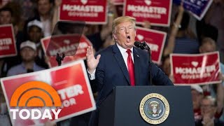 President Donald Trump Takes Aim At Late-Night Hosts At South Carolina Rally | TODAY