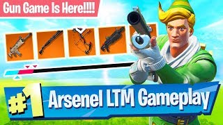 NEW Arsenal Gamemode Gameplay (Gun Game) - Fortnite Battle Royale