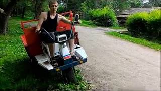 Самоходная тележка,телега, мини самосвал Shikoku
