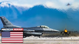 Russian Surprised • ????????A Dozen F-16 Block 52 Fighting Falcon Fighter Jets Mass Take Off