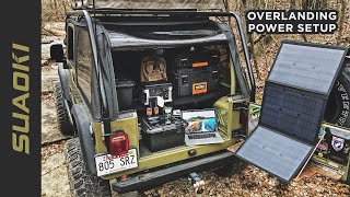 Jeep TJ Overland Power Setup – Suaoki G500 Portable Power Station & 100W Solar Panel