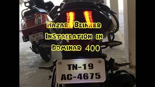 Hazard light | Blinker Installation | DIY | in Dominar 400 ::spiraltech.in::