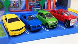 Aprende Los Colores Para Niños Tomica Carretera Circulatoria Hot Wheels Carros y Camiones Colores