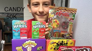 asmr eating: american candy! *eating sounds*| lovely asmr s!