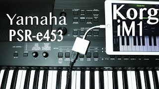 How to use yamaha psr-e453 as Midi Controller for iPad | 2018