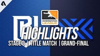 Boston Uprising vs New York Excelsior | Overwatch League Stage 3 Grand Finals Highlights