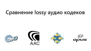 Наглядное сравнение аудио кодеков