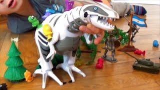 Спасение города от Динозавра/ Roboraptor / Годзилла !
