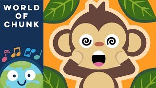 Five Little Monkeys Jumping On The Bed | Kids Songs & Nursery Rhymes | World of Chunk