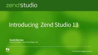 Introducing Zend Studio 13