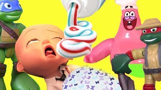 #Босс Молокосос Boss Baby Мультики для детей#Губка Боб Квадратные Штаны Черепашки Игры для детей
