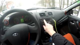Lada Kalina Cross движение с комментариями на Ладе Калине Кросс (4k, UHD)