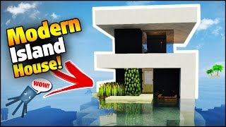 Minecraft: Modern Island House Tutorial - How to Build a House in Minecraft