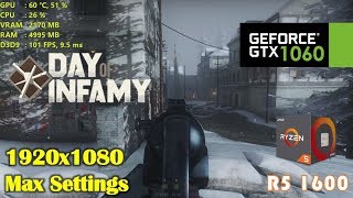 GTX 1060 | Day of Infamy ❗️ Ryzen 5 1600 ❗️ 1080p Max settings