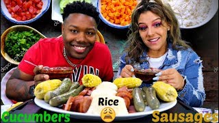 Rice, Cucumbers, & Sausages| EMOTIONAL VIDEO.????