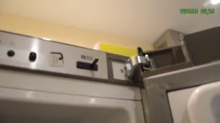 Как перевесить дверцу холодильника самому? Bosch