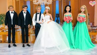 Barbie doll Wedding Dress Gaun Pengantin Boneka Barbie Vestido De Noiva