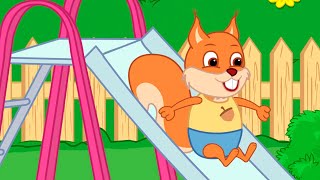 Famille d'Écureuil - Parc D'attractions Animé 2022 en Français