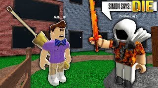 PRESTONPLAYZ BULLIES ME!? Roblox SIMON SAYS in Murder Mystery 2!