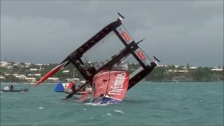 Team New Zealand Capsize At America's Cup, June 6 2017