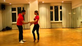 Zouk Germany. 25.01.15. Intermediate. Variations (sidestep behind the lady) + elastic backwards