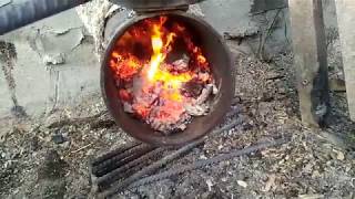 14.07.2018 - ПЕЧЬ РАКЕТА НА УГЛЕ