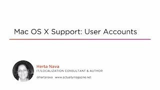 Course Preview: Mac OS X Support: User Accounts