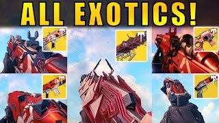 Destiny: ALL WRATH OF THE MACHINE EXOTICS! Age of Triumph