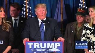 Donald Trump New Hampshire Victory Speech -- FULL SPEECH (C-SPAN)