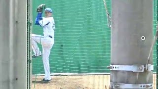 20150527　DeNAベイスターズ　萬谷康平　投球練習