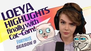 LOEYA - HIGHLIGHTS - 300 IQ CAT-CAM - LOEYA playing FORTNITE BATTLE ROYALE