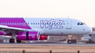 Wizz Air Airbus A320-232 Beautiful Sunset Landing at Belgrade Airport