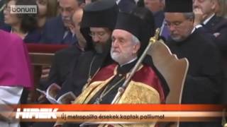 Új metropolita érsekek kaptak palliumot
