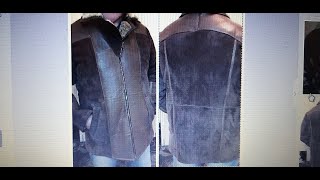 Перешивка старой мужской дубленки на зимнюю куртку. Leather Shop Sunfu Alena