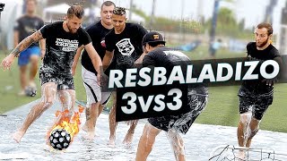 PARTIDO RESBALADIZO 3vs3 - Retos de Fútbol, Caídas y Golazos con Doctore Pollo