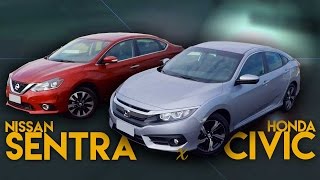 Comparativo Nissan Sentra SL x Honda Civic EXL - RACIONAUTO