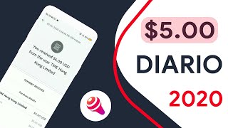 Única APP? Gana $5 Dolares DIARIOS ($0.60 por Referido) (mínimo $1.90) Wesing App para GANAR DINERO