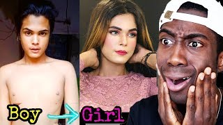Viral Tiktok Boys to Girls Transformation Video Montii Roy Reaction