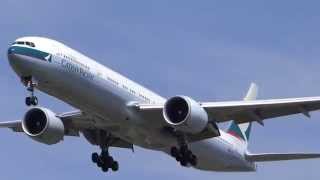 B-KQO Cathay Pacific Boeing 777-300ER Landing at London Heathrow Airport