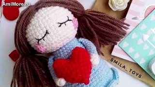 Амигуруми: схема Валентинка. Игрушки вязаные крючком - Free crochet patterns.