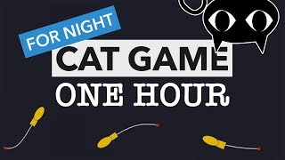CAT GAMES - SPACESHIPS & TAILS CATCH ? - 1 HOUR (video for cats)
