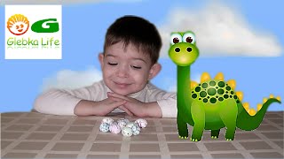 Яйца динозавров. Выращиваем динозавров из яиц. Dinosaur eggs. We grow from eggs of dinosaurs.