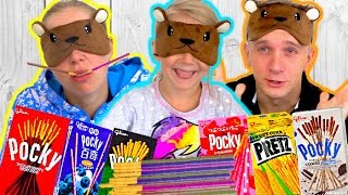 Челлендж вкусные палочки новый веселый и вкусный челендж для детей от канала Family box