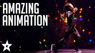 TOP DIGITAL DANCERS on Got Talent | Amazing Animation On Got Talent | Got Talent Global