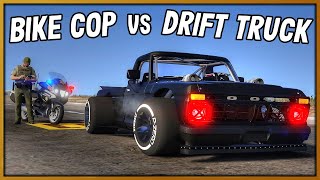GTA 5 Roleplay - Bike Cop Chases Drift Truck | RedlineRP #841