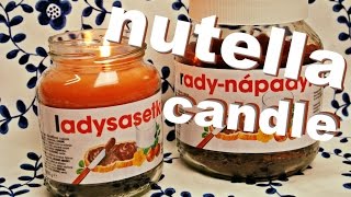 Svíčka jako Nutella / DiY nutella candle / homemade candle