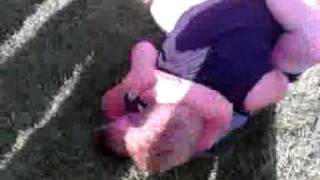 Kid gets boner fighting
