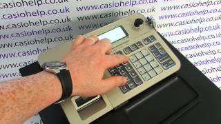 How to correct a mistake made on the Casio SES100 PCRT285 PCRT295 cash register